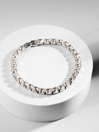 Fashionable and Popular Men Crystal Decor Bracelet for Party and for a Stylish Look