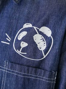 Homme Chemise lettre et dessin animé
