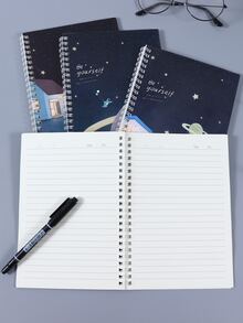 1pc Cartoon Graphic Máy tính xách tay xoắn ốc ngẫu nhiên - Nhiều màu - Xem 2