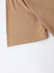 Manfinity EMRG 男士人像圖案T恤 - 咖啡棕 - 查看 3