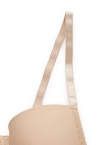 Solid Underwire Shapewear Bodysuit - Apricot - View 7