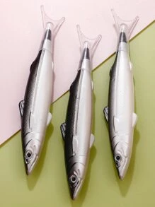 1入組海洋魚圓珠筆 0.5 毫米可愛創意趣味文具學校用品 - 彩色 - 查看 1