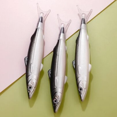 1入組海洋魚圓珠筆 0.5 毫米可愛創意趣味文具學校用品