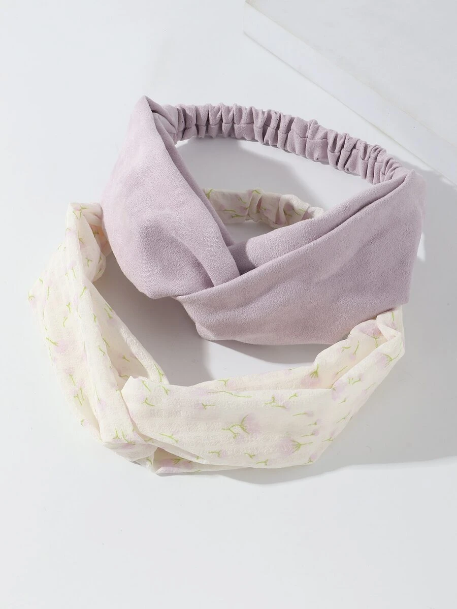 2 cái Ditsy Hoa Văn Mẫu Dây Tóc - Nhiều màu - Xem 1