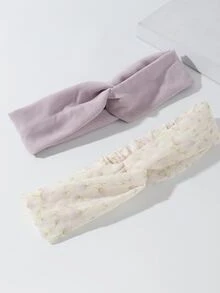 2 cái Ditsy Hoa Văn Mẫu Dây Tóc - Nhiều màu - Xem 3