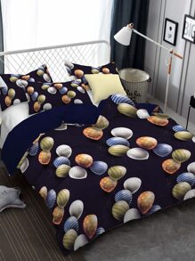 Balloon Print Duvet Cover Set Without Filler - Multicolor - View 2