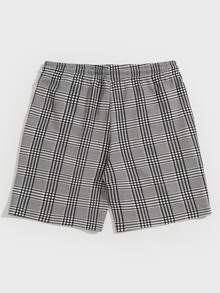 Manfinity RebelGame Men Plaid Drawstring Waist Shorts - Multicolor - View 2