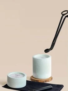 1pc Solid Color Candle Wick Cutter, 18cm Black Iron Candle Wick Scissors, For Home,Room Decor,Gifts - Black - View 4