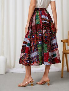 Váy nữ Chắp vá Boho - Nhiều màu - Xem 2