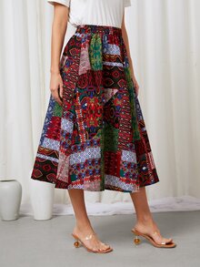 Váy nữ Chắp vá Boho - Nhiều màu - Xem 5