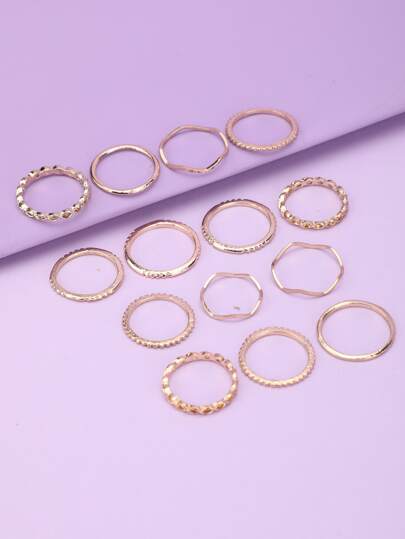14pcs Minimalist Ring