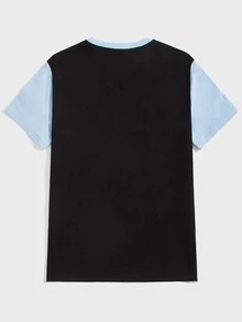 Manfinity Men Cut And Sew Tee - Multicolor - View 2