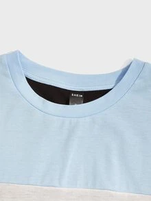 Manfinity Men Cut And Sew Tee - Multicolor - View 3