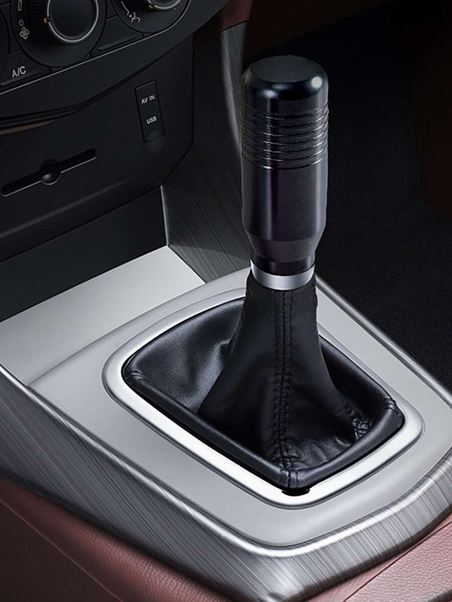 Car Manual Knob Gear Shift Head Shifter Lever Stick - Black - View 1