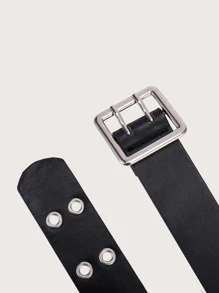 Thắt lưng khóa kim loại trang trí dây giày Steampunk cho áo khoác và váy - màu đen - Xem 4