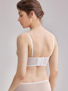 LUVLETTE Lingerie Balconette Embroidery Bra - Gold - View 3