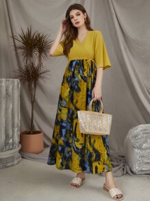 Mulvari Váy Ả Rập Dây kéo Trọn gói Đồ họa Khiêm tốn - Nhiều màu - Xem 4