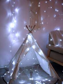 1 件 10/10/20/40/80 LED 1.5m/2m/3m/4m/10m 卧室童话灯串适用于生日派对婚礼室内装饰电池供电照明 - 白色 - 查看 4