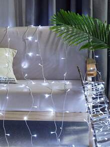 1 件 10/10/20/40/80 LED 1.5m/2m/3m/4m/10m 卧室童话灯串适用于生日派对婚礼室内装饰电池供电照明 - 白色 - 查看 5