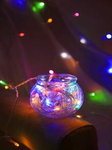 1 件 10/10/20/40/80 LED 1.5m/2m/3m/4m/10m 卧室仙女灯适用于生日派对婚礼节日室内装饰电池盒灯串 - 彩色 - 查看 7