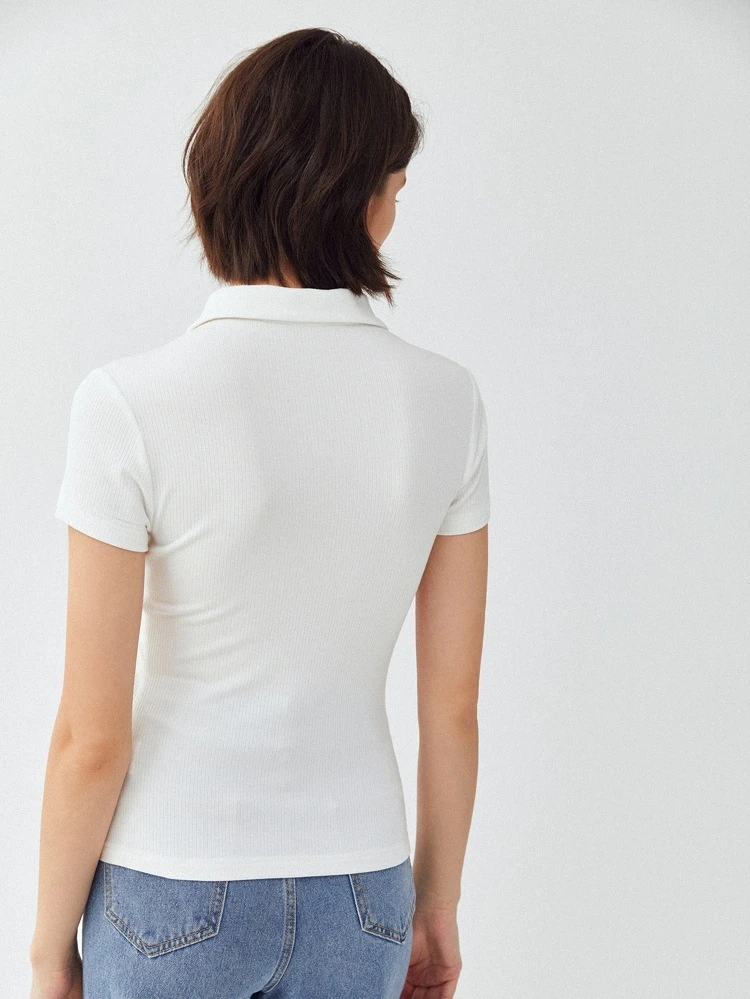 Polo Shirt mit Viskose schmal