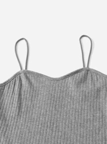 SHEIN 青少年女孩2入組素色吊帶上衣 - 彩色 - 查看 4