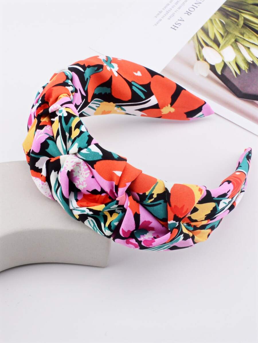 印花寬髮箍 - 彩色 - 查看 1