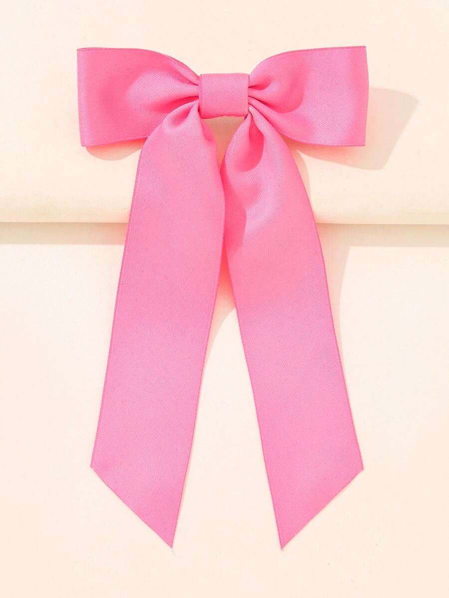 Nơ Trang trí Pháp Clip - Màu Hồng Tươi - Xem 1