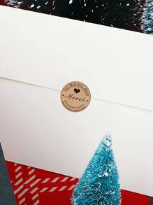 1卷字母圖案禮物貼紙 - 彩色 - 查看 4