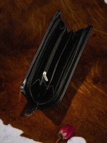 ROMWE Goth Ví Nữ Punk - màu đen - Xem 5