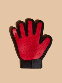 Găng tay tắm 1 cái cho thú cưng - Đỏ - Xem 1