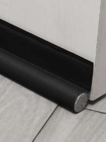 1pc Plain Door Sealing Strip, Black Soundproof Gap Sealing Tape For Household - Black - View 3