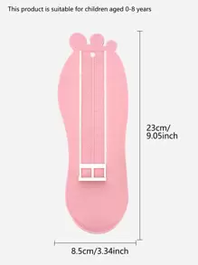 1pc Plain Foot Measure Gauge - Pink - View 5