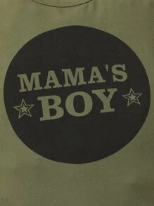 Đứa bé trai Đồ họa Chữ cái Áo liền quần chặt & Camo In Quần thể thao & Mũ - Nhiều màu - Xem 7