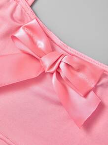 Girls 2pcs Bow Front Crop Cami Top - Multicolor - View 5