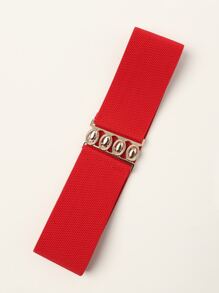 Cinturón elástico ancho - Rojo - Ver 2