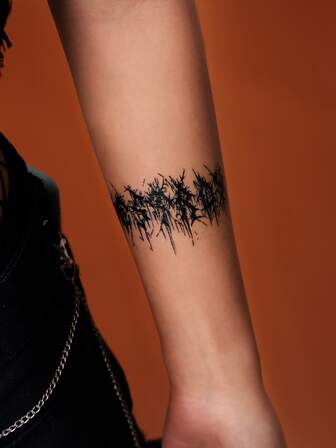 Goth ملصق وشم طباعة النقش