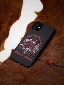 VikiLester Custodia per telefono motivo floreale - nero - Visualizzare 1