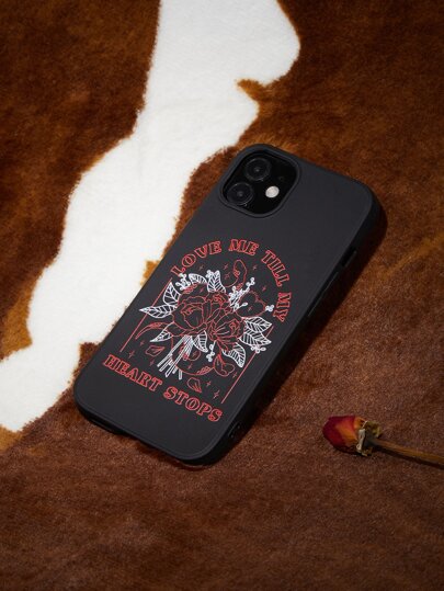 VikiLester Goth Flower Pattern Phone Case