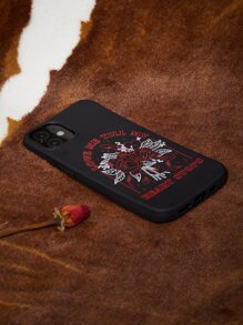 VikiLester Custodia per telefono motivo floreale - nero - Visualizzare 4