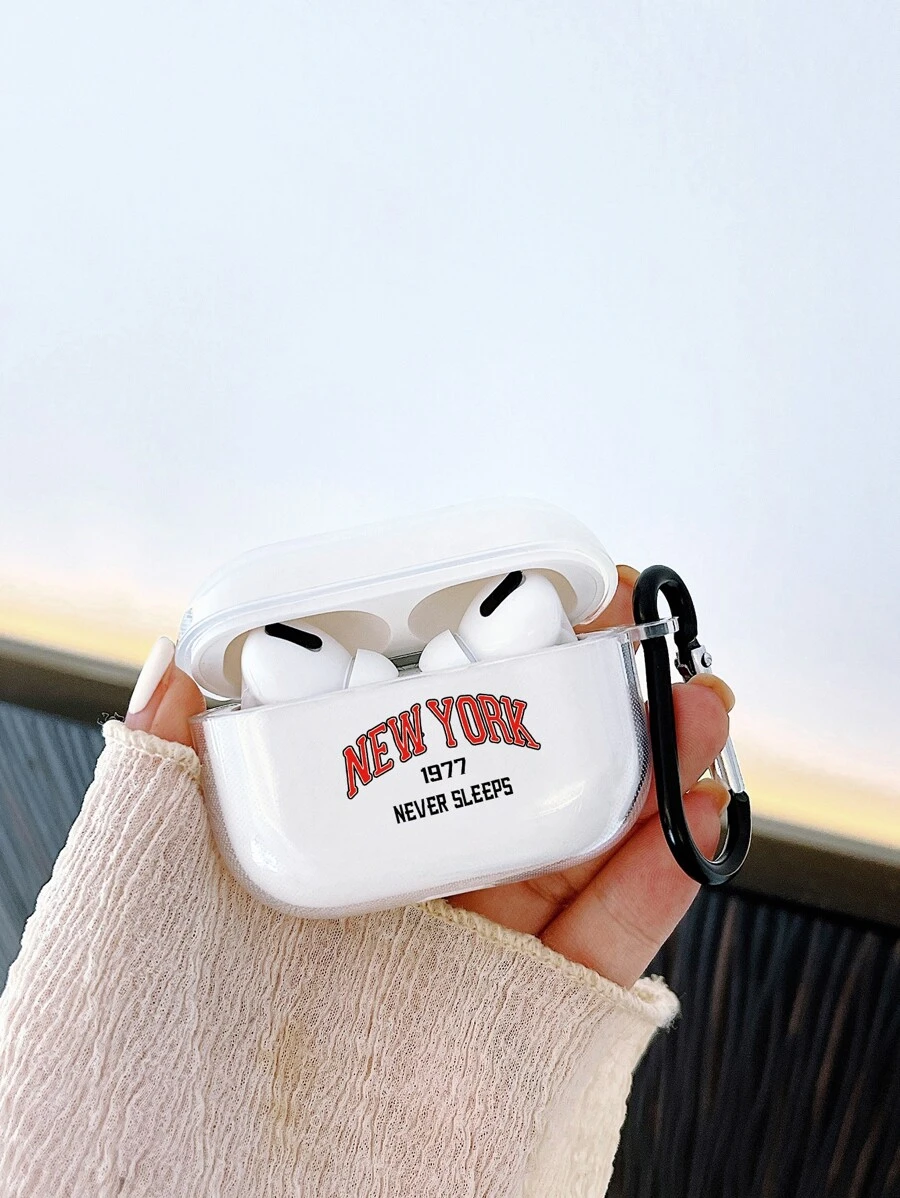 Hộp đựng đồ họa chữ cái tương thích với Airpods - Nhiều màu - Xem 1