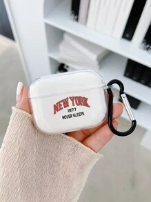 Hộp đựng đồ họa chữ cái tương thích với Airpods - Nhiều màu - Xem 2