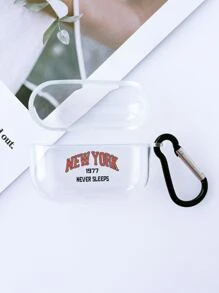 Hộp đựng đồ họa chữ cái tương thích với Airpods - Nhiều màu - Xem 3
