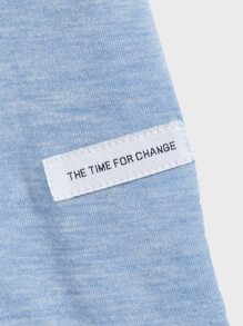 GENTILAND Men 2pcs Curved Hem Tee - Multicolor - View 5