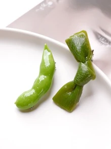 2pcs Simulation Food Decor Alligator Clip - Multicolor - View 3