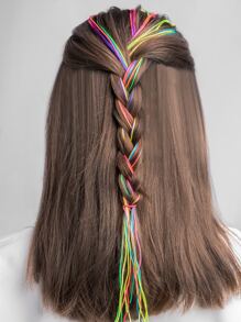 30 piezas de bandas para el cabello coloridas, cintas para el cabello, turbantes y bandas para sudor - Multicolor - Ver 2