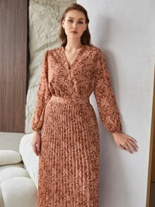 MOTF PREMIUM PLUS PAISLEY BODYSUIT WITHOUT BELT - Multicolor - View 1