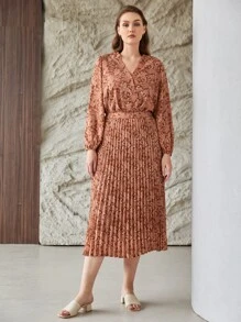 MOTF PREMIUM PLUS PAISLEY BODYSUIT WITHOUT BELT - Multicolor - View 6