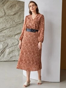 MOTF PREMIUM PLUS PAISLEY BODYSUIT WITHOUT BELT - Multicolor - View 8