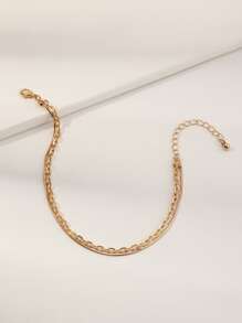 Pulsera a capas con diseño de cadena - Amarillo Oro - Ver 3